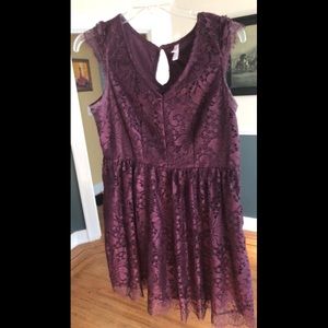 Purple Lace Dress